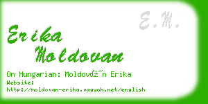 erika moldovan business card